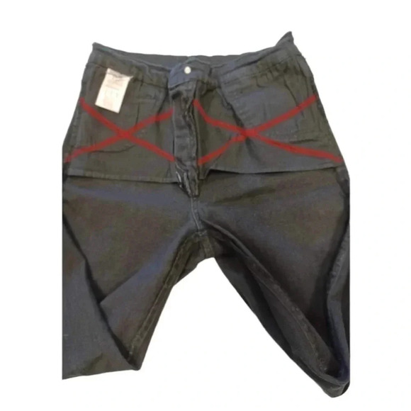 NYDJ Black Rhinestone Flare Jeans Size 4 - Picture 5 of 12